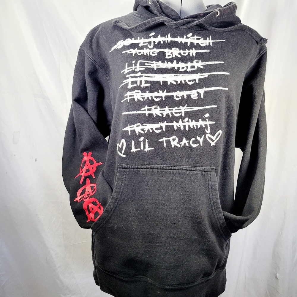 Independent Trading Co. Lil Tracy Anarchy Hoodie Pull Over Sweater Long Sleeve